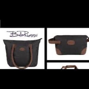 Bella Russo Satchel and Makeup/Toiletry Set Bag NWOT